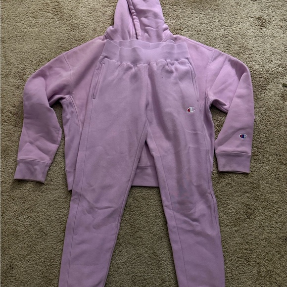 Champion Women's Lavender Hoodie and Sweats Matching Set - Picture 4 of 9